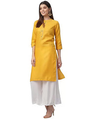 Embroidered Cotton Women's Kurta