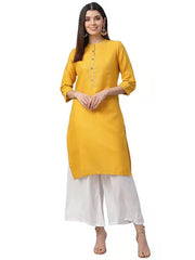 Embroidered Cotton Women's Kurta