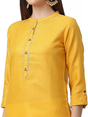 Embroidered Cotton Women's Kurta