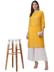 Embroidered Cotton Women's Kurta