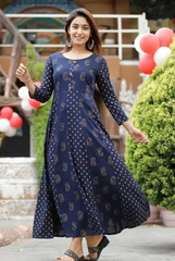 Printed Rayon Plus Size Kurtis